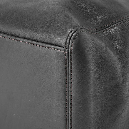 CHANEL Shoulder Tote Bag Lambskin Black Bicolore Silver-Tone Hardware Pre-Owned - Vintage La Charme