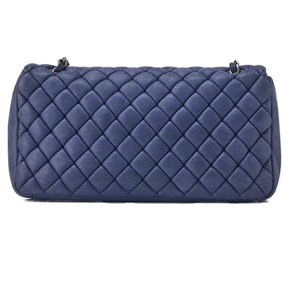 CHANEL Shoulder Bag Tote Bag Matelasse Sparkle Leather Navy Silver-Tone Hardware Pre-Owned - Vintage La Charme