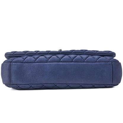 CHANEL Shoulder Bag Tote Bag Matelasse Sparkle Leather Navy Silver-Tone Hardware Pre-Owned - Vintage La Charme