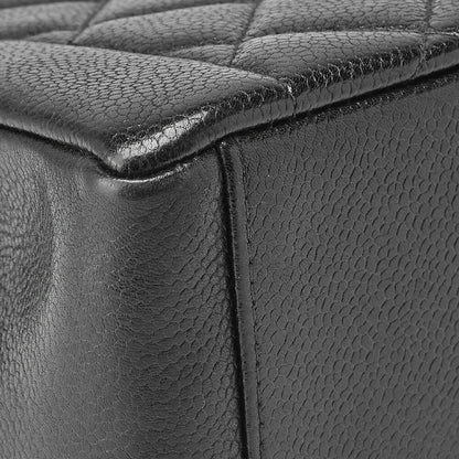CHANEL Shoulder Bag Tote Bag Matelasse Caviar Skin Black Gold-Tone Hardware Pre-Owned - Vintage La Charme