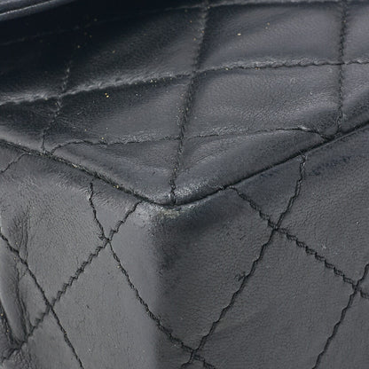 Chanel Shoulder Bag Matelasse Lambskin Black Gold-Tone Hardware Pre-Owned - Vintage La Charme