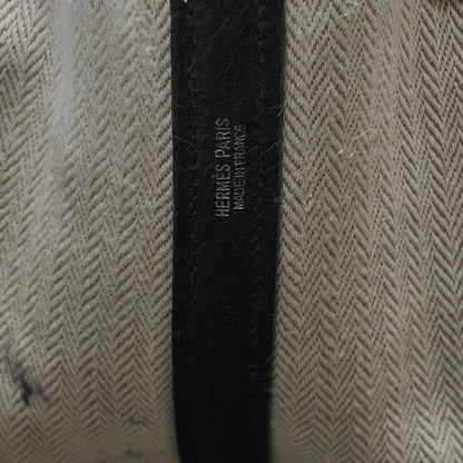 HERMES Garden Party PM Tote Bag Negonda Black Silver-Tone Hardware Pre-Owned - Vintage La Charme