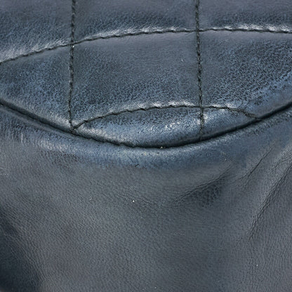 CHANEL Shoulder Tote Bag Matelasse Lambskin Black Gold-Tone Hardware Pre-Owned - Vintage La Charme