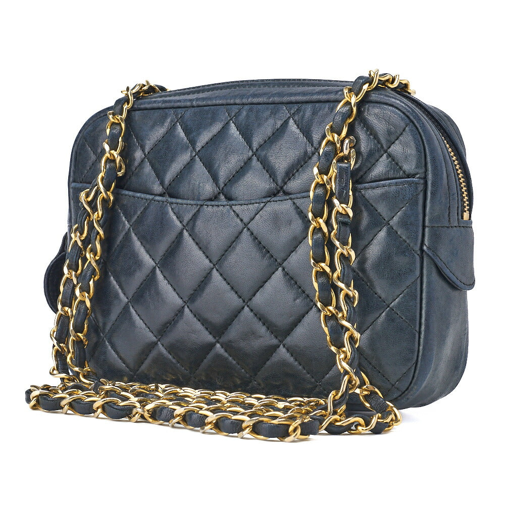 CHANEL Shoulder Tote Bag Matelasse Lambskin Black Gold-Tone Hardware Pre-Owned - Vintage La Charme