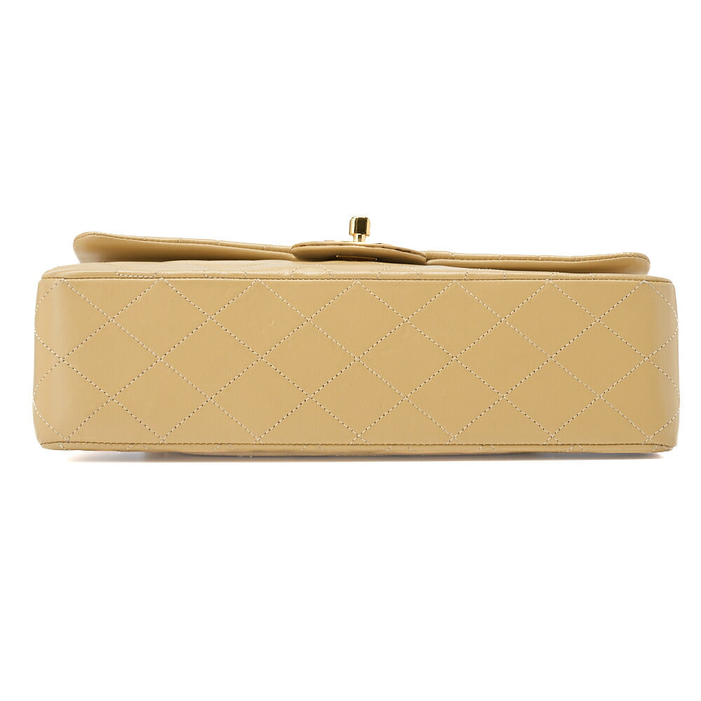 CHANEL Shoulder Bag Tote Bag Matelasse Double Flap Lambskin Beige Gold-Tone Hardware Pre-Owned - Vintage La Charme