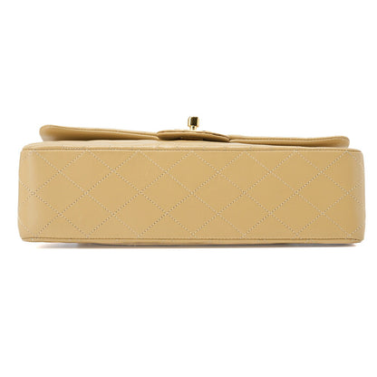CHANEL Shoulder Bag Tote Bag Matelasse Double Flap Lambskin Beige Gold-Tone Hardware Pre-Owned - Vintage La Charme
