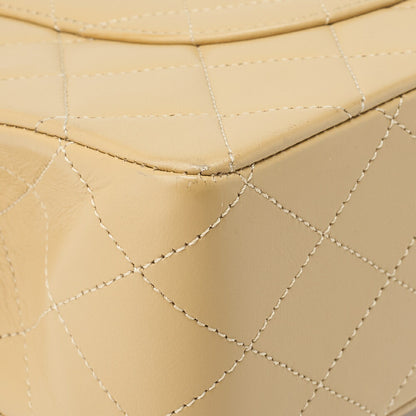 CHANEL Shoulder Bag Tote Bag Matelasse Double Flap Lambskin Beige Gold-Tone Hardware Pre-Owned - Vintage La Charme