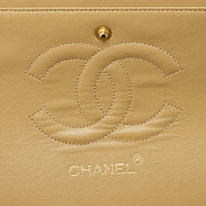 CHANEL Shoulder Bag Tote Bag Matelasse Double Flap Lambskin Beige Gold-Tone Hardware Pre-Owned - Vintage La Charme