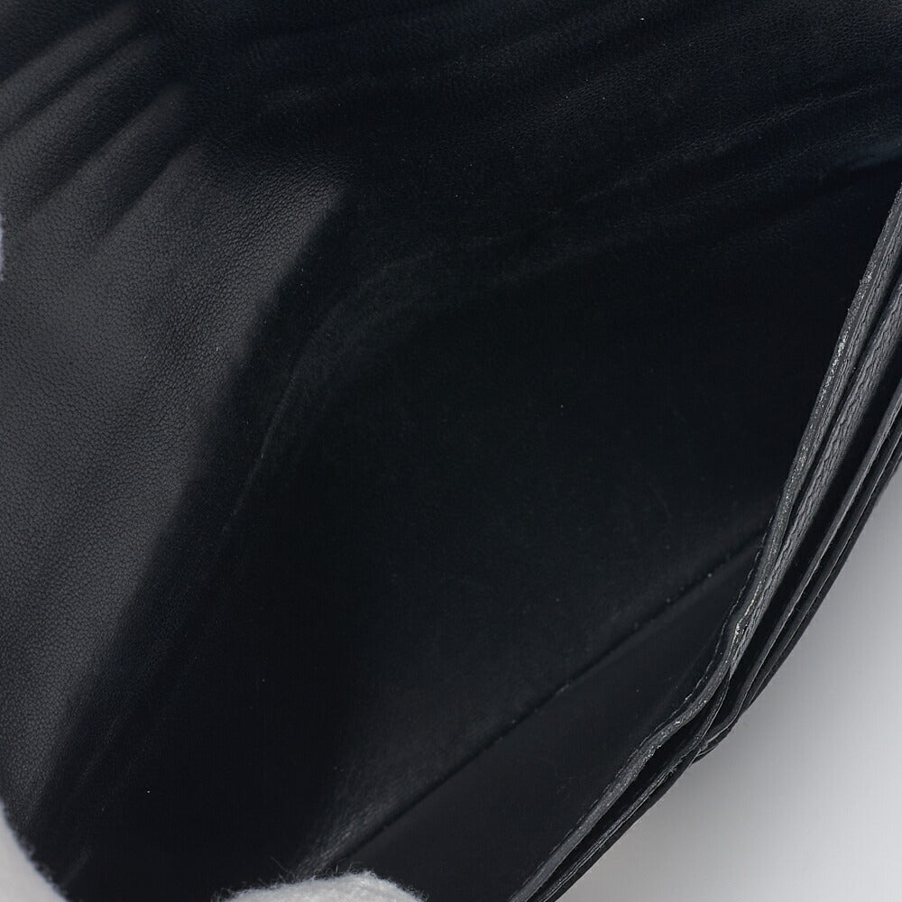 HERMES Dogon Long Two-Fold Wallet Togo Black Silver-Tone Hardware Pre-Owned - Vintage La Charme