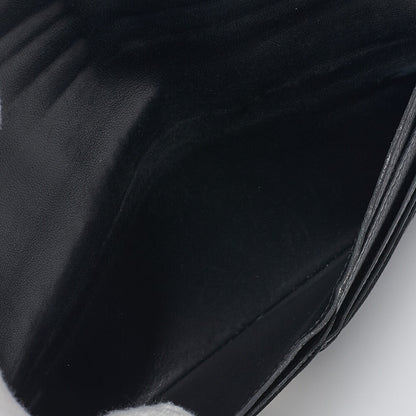 HERMES Dogon Long Two-Fold Wallet Togo Black Silver-Tone Hardware Pre-Owned - Vintage La Charme