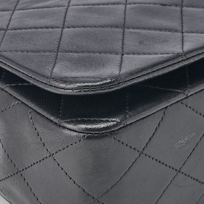 CHANEL Shoulder Bag Matelasse Lambskin Black Gold-Tone Hardware Pre-Owned - Vintage La Charme