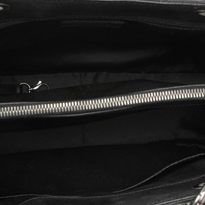 CHANEL Shoulder Tote Bag Matelasse GST Caviskin Black Silver-Tone Hardware Pre-Owned - Vintage La Charme