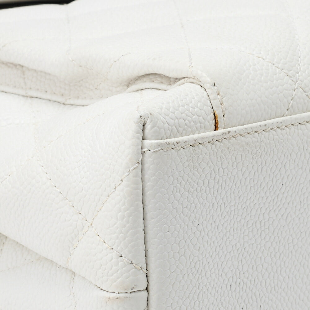 CHANEL Shoulder Tote Bag Matelasse Caviar Skin Silver-Tone Hardware Pre-Owned - Vintage La Charme
