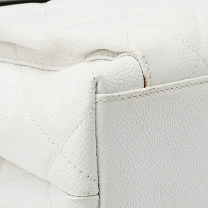 CHANEL Shoulder Tote Bag Matelasse Caviar Skin Silver-Tone Hardware Pre-Owned - Vintage La Charme