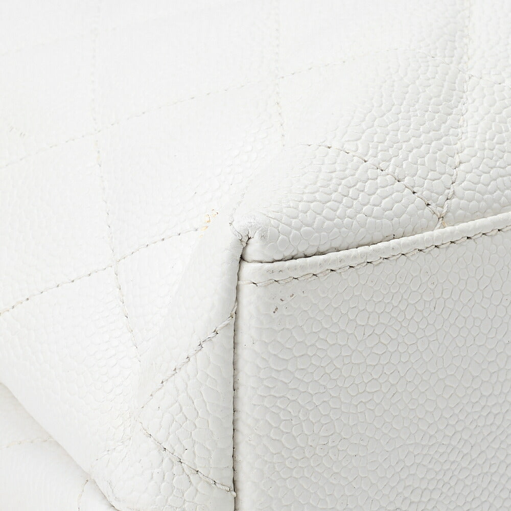 CHANEL Shoulder Tote Bag Matelasse Caviar Skin Silver-Tone Hardware Pre-Owned - Vintage La Charme