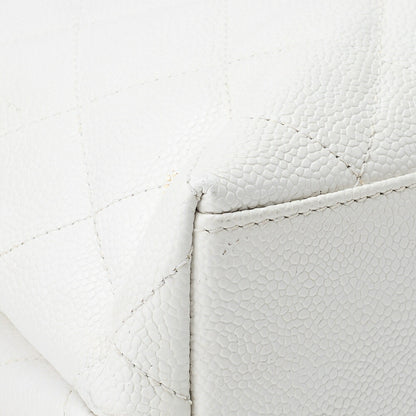 CHANEL Shoulder Tote Bag Matelasse Caviar Skin Silver-Tone Hardware Pre-Owned - Vintage La Charme