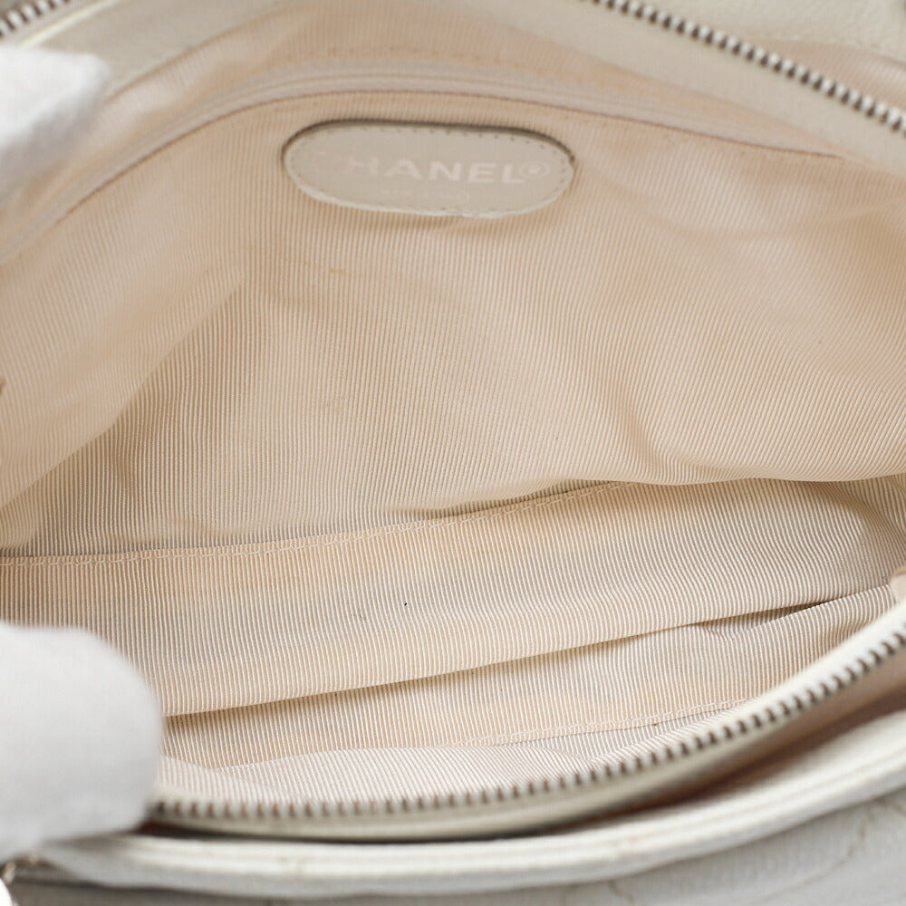 CHANEL Shoulder Tote Bag Matelasse Caviar Skin Silver-Tone Hardware Pre-Owned - Vintage La Charme
