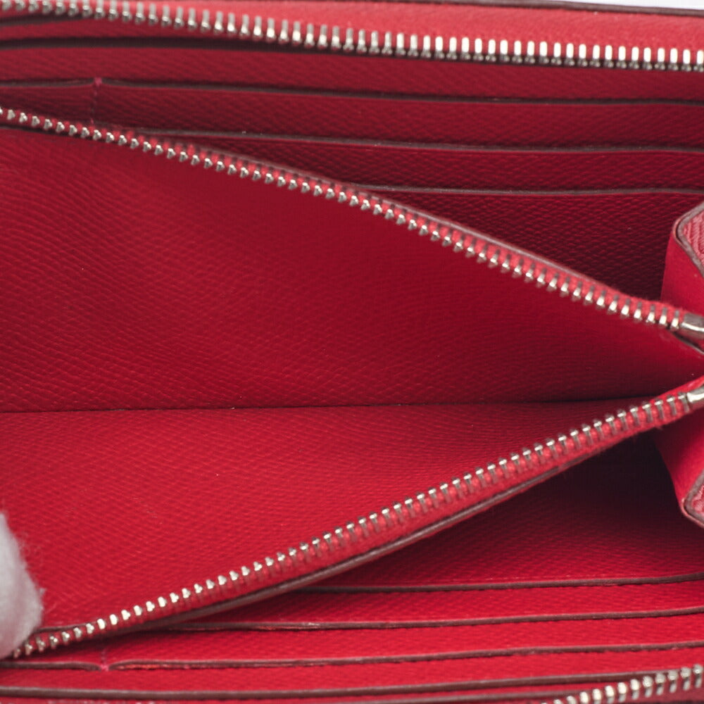 HERMES Azap Long Round Wallet, Epson, Rose Jaipur, Silver-Tone Hardware, Pre-Owned - Vintage La Charme