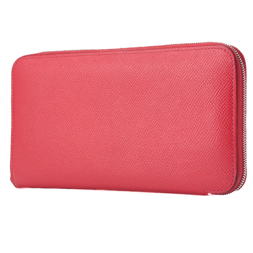 HERMES Azap Long Round Wallet, Epson, Rose Jaipur, Silver-Tone Hardware, Pre-Owned - Vintage La Charme