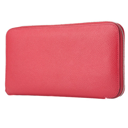 HERMES Azap Long Round Wallet, Epson, Rose Jaipur, Silver-Tone Hardware, Pre-Owned - Vintage La Charme