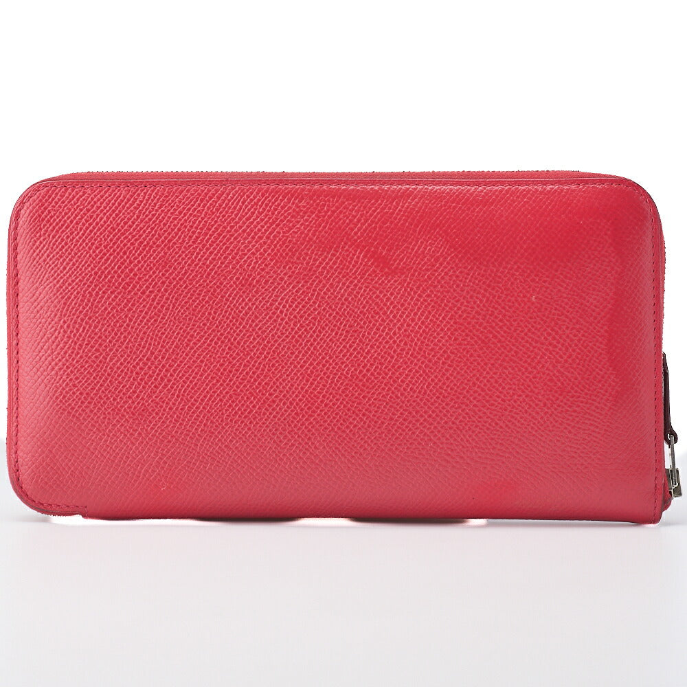 HERMES Azap Long Round Wallet, Epson, Rose Jaipur, Silver-Tone Hardware, Pre-Owned - Vintage La Charme
