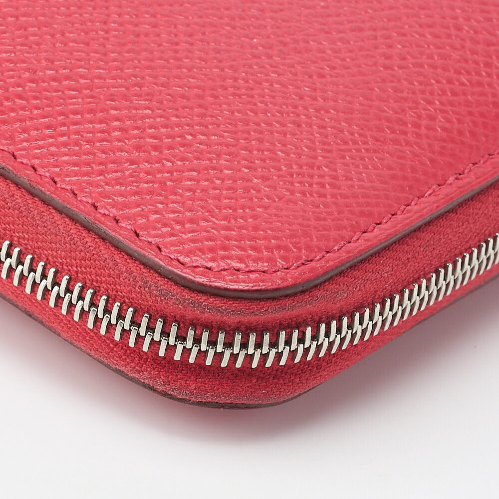 HERMES Azap Long Round Wallet, Epson, Rose Jaipur, Silver-Tone Hardware, Pre-Owned - Vintage La Charme