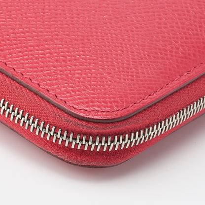 HERMES Azap Long Round Wallet, Epson, Rose Jaipur, Silver-Tone Hardware, Pre-Owned - Vintage La Charme