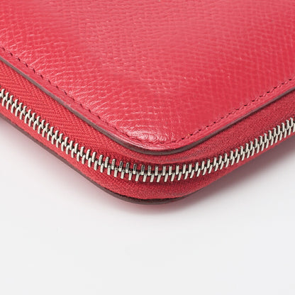 HERMES Azap Long Round Wallet, Epson, Rose Jaipur, Silver-Tone Hardware, Pre-Owned - Vintage La Charme