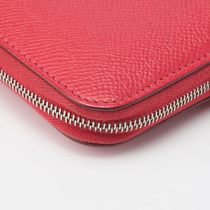 HERMES Azap Long Round Wallet, Epson, Rose Jaipur, Silver-Tone Hardware, Pre-Owned - Vintage La Charme