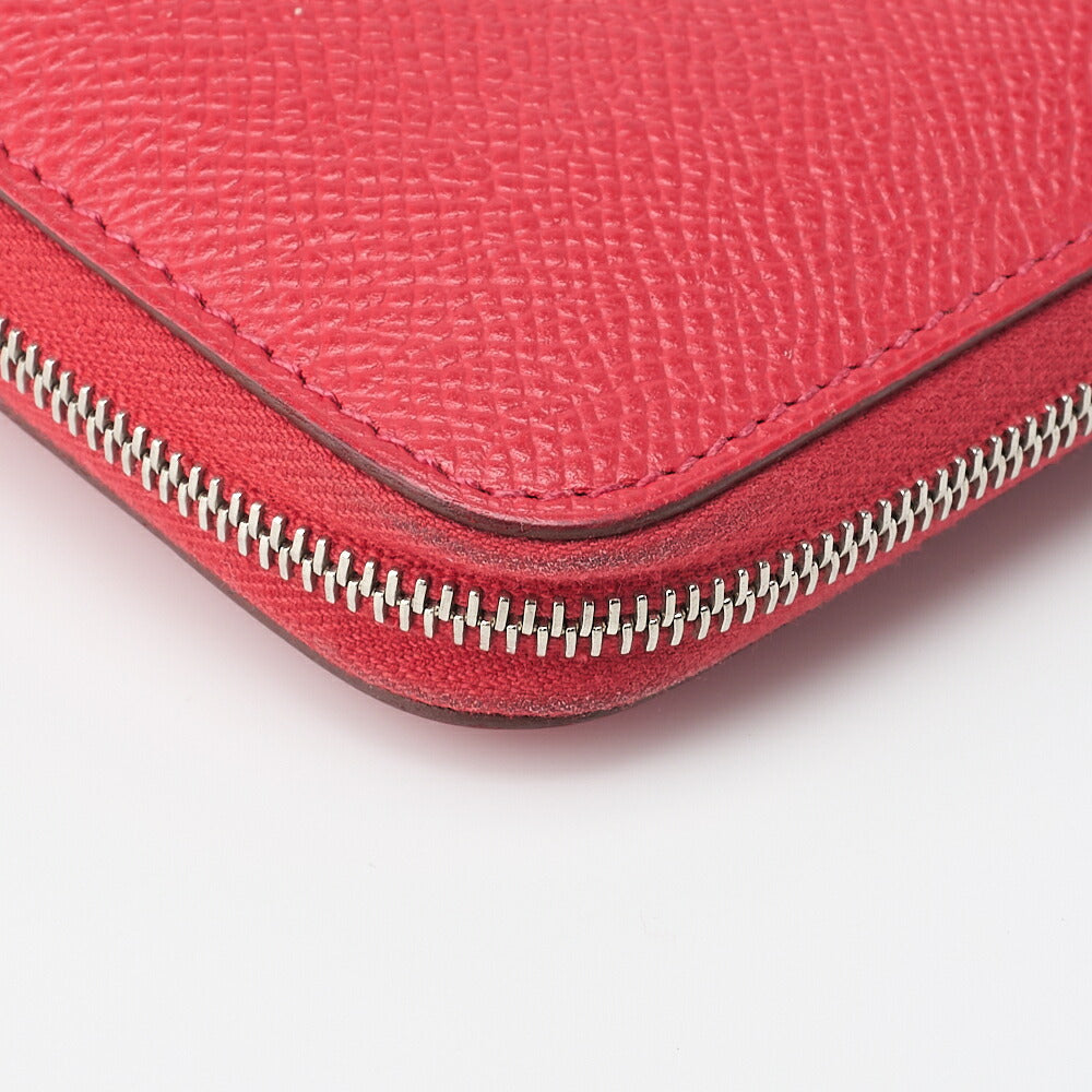 HERMES Azap Long Round Wallet, Epson, Rose Jaipur, Silver-Tone Hardware, Pre-Owned - Vintage La Charme
