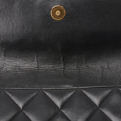 CHANEL Shoulder Bag, Matelasse, Chain Shoulder, Lambskin, Black, Gold-Tone Hardware, Pre-Owned - Vintage La Charme
