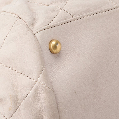 CHANEL Shoulder Bag Matelasse Chain Shoulder Sparkle Leather Ivory Gold-Tone Hardware Pre-Owned - Vintage La Charme