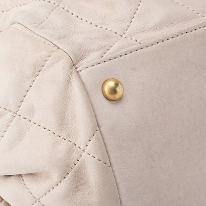 CHANEL Shoulder Bag Matelasse Chain Shoulder Sparkle Leather Ivory Gold-Tone Hardware Pre-Owned - Vintage La Charme