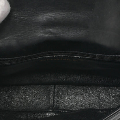 CHANEL Shoulder Bag, Chain Shoulder, Coco Mark, Lambskin, Black, Gold-Tone Hardware, Pre-Owned - Vintage La Charme