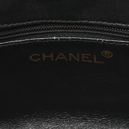 CHANEL Shoulder Bag, Chain Shoulder, Coco Mark, Lambskin, Black, Gold-Tone Hardware, Pre-Owned - Vintage La Charme