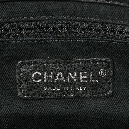 CHANEL Shoulder Bag, Chain Shoulder, Matelasse, Caviar Skin, Black, Silver-Tone Hardware, Pre-Owned - Vintage La Charme