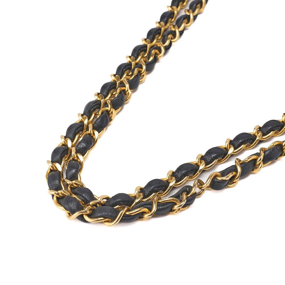 CHANEL Shoulder Bag, Matelasse Double Flap, Lambskin, Black, Gold-Tone Hardware, Pre-Owned - Vintage La Charme