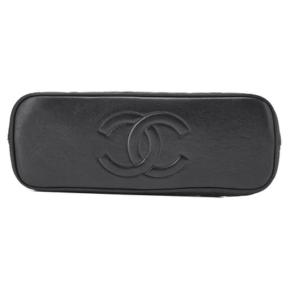CHANEL Shoulder Bag Matelasse Chain Shoulder Lambskin Black Gold-Tone Hardware Pre-Owned - Vintage La Charme