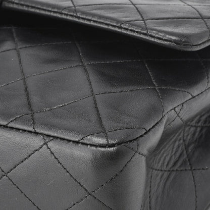 CHANEL Shoulder Bag, Chain Shoulder, Matelasse, Lambskin, Black, Gold-Tone Hardware, Pre-Owned - Vintage La Charme