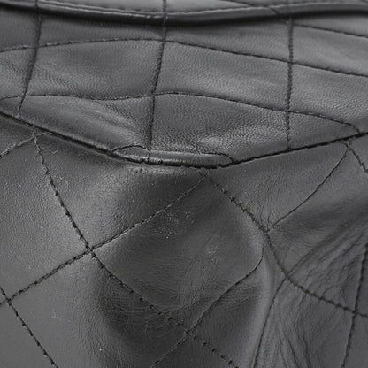 CHANEL Shoulder Bag, Chain Shoulder, Matelasse, Lambskin, Black, Gold-Tone Hardware, Pre-Owned - Vintage La Charme