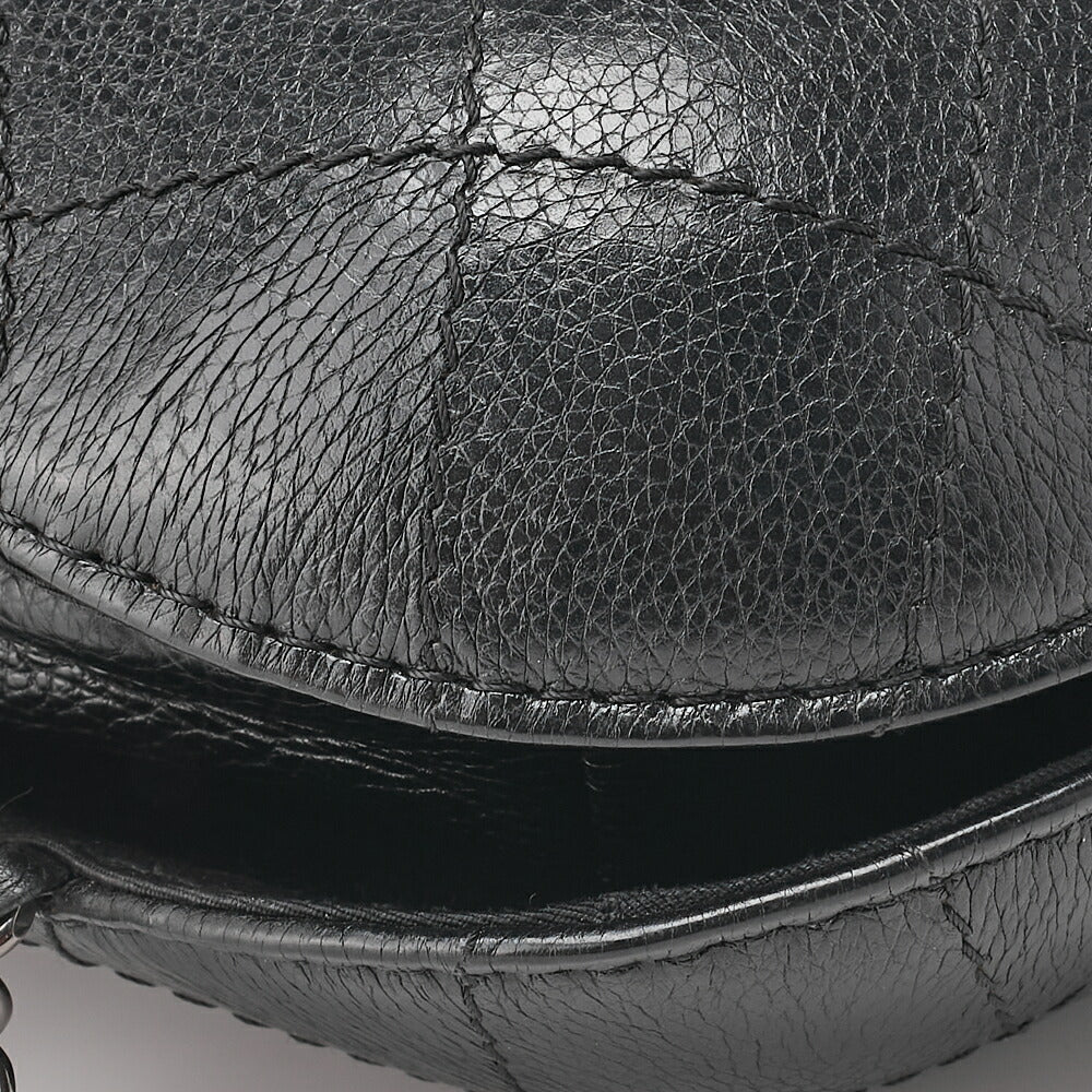 CHANEL Shoulder Bag, Chain Shoulder, Matelasse, Caviar Skin, Black, Gold-Tone Hardware, Pre-Owned - Vintage La Charme