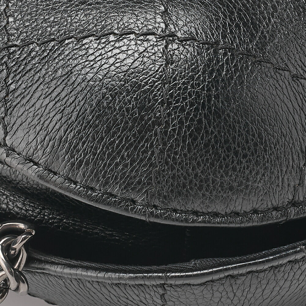 CHANEL Shoulder Bag, Chain Shoulder, Matelasse, Caviar Skin, Black, Gold-Tone Hardware, Pre-Owned - Vintage La Charme