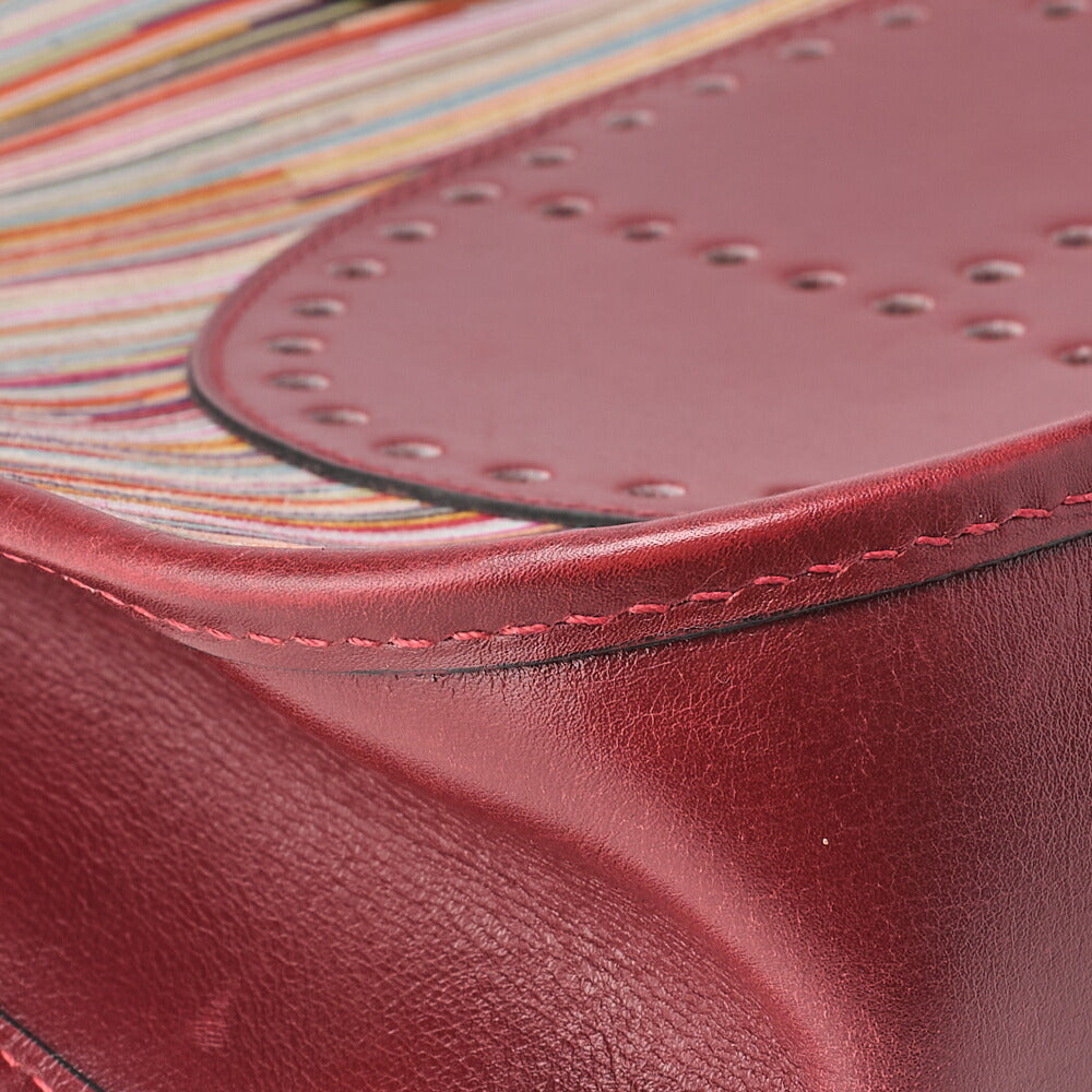 HERMES Evelyn PM Shoulder Bag Vibrato Multicolor, Canvas, Multicolor, Silver-Tone Hardware, Pre-Owned - Vintage La Charme