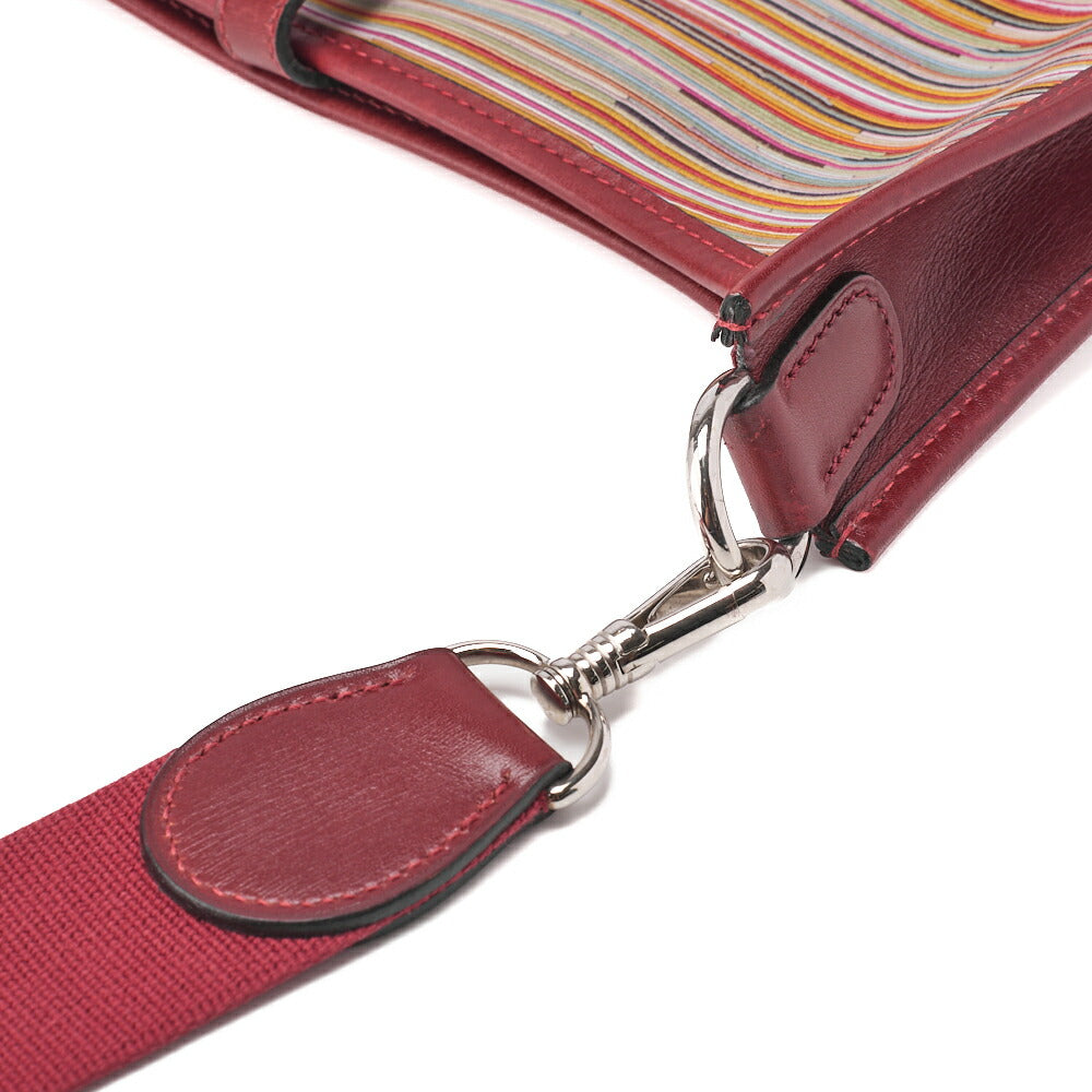 HERMES Evelyn PM Shoulder Bag Vibrato Multicolor, Canvas, Multicolor, Silver-Tone Hardware, Pre-Owned - Vintage La Charme