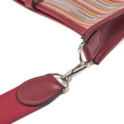 HERMES Evelyn PM Shoulder Bag Vibrato Multicolor, Canvas, Multicolor, Silver-Tone Hardware, Pre-Owned - Vintage La Charme