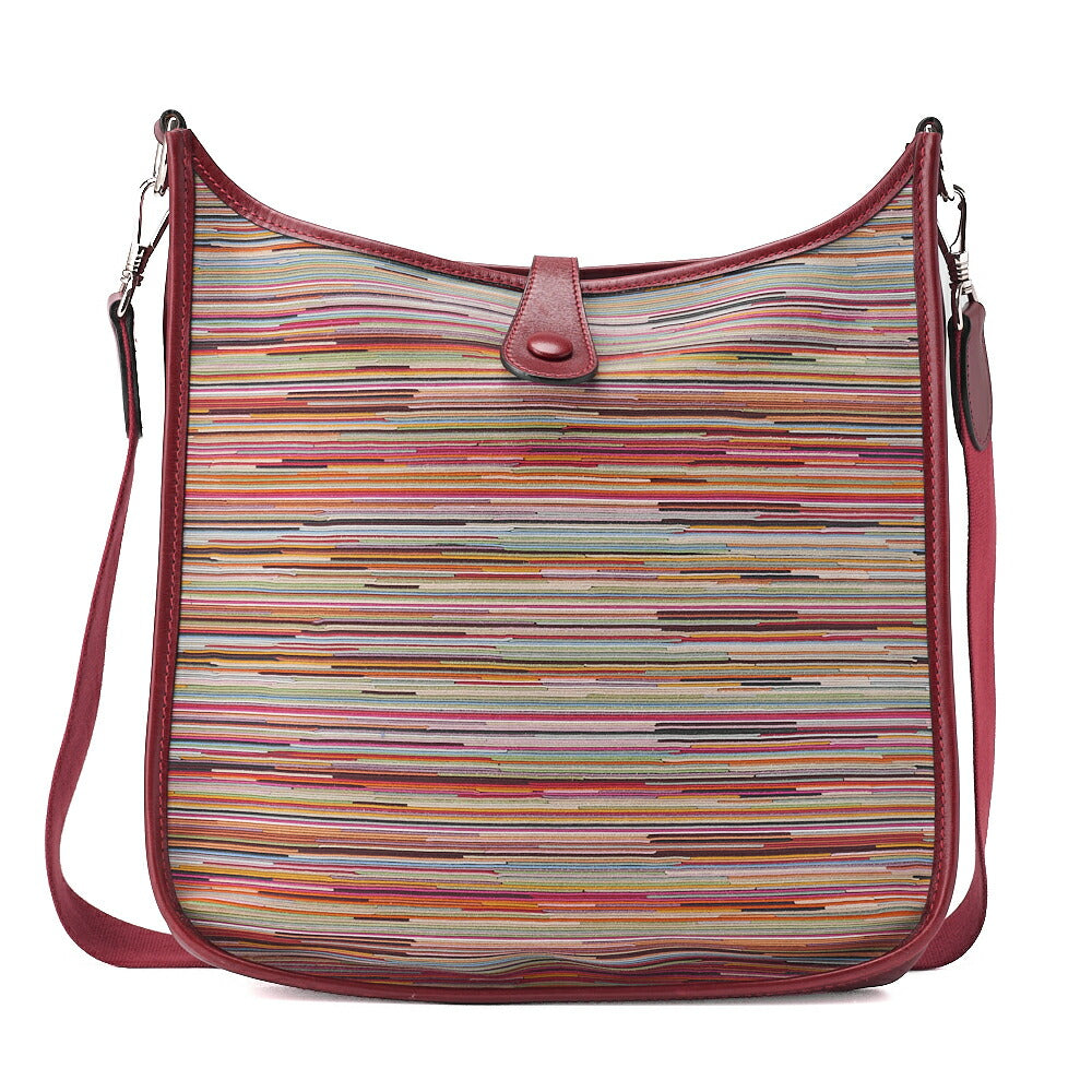 HERMES Evelyn PM Shoulder Bag Vibrato Multicolor, Canvas, Multicolor, Silver-Tone Hardware, Pre-Owned - Vintage La Charme