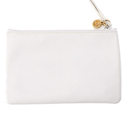 CHANEL Shoulder Bag, Chain Shoulder, Caviar Leather, White, Gold-Tone Hardware, Pre-Owned - Vintage La Charme