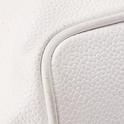 CHANEL Shoulder Bag, Chain Shoulder, Caviar Leather, White, Gold-Tone Hardware, Pre-Owned - Vintage La Charme