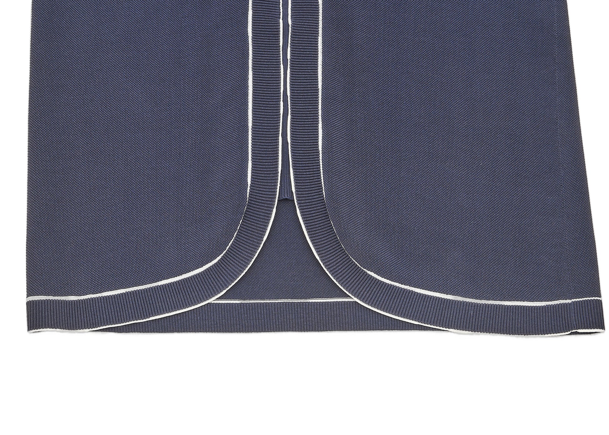 CHANEL One Piece Dress, Bicolor, Cotton, Navy, Gold-Tone Hardware, Pre-Owned - Vintage La Charme