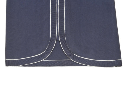 CHANEL One Piece Dress, Bicolor, Cotton, Navy, Gold-Tone Hardware, Pre-Owned - Vintage La Charme
